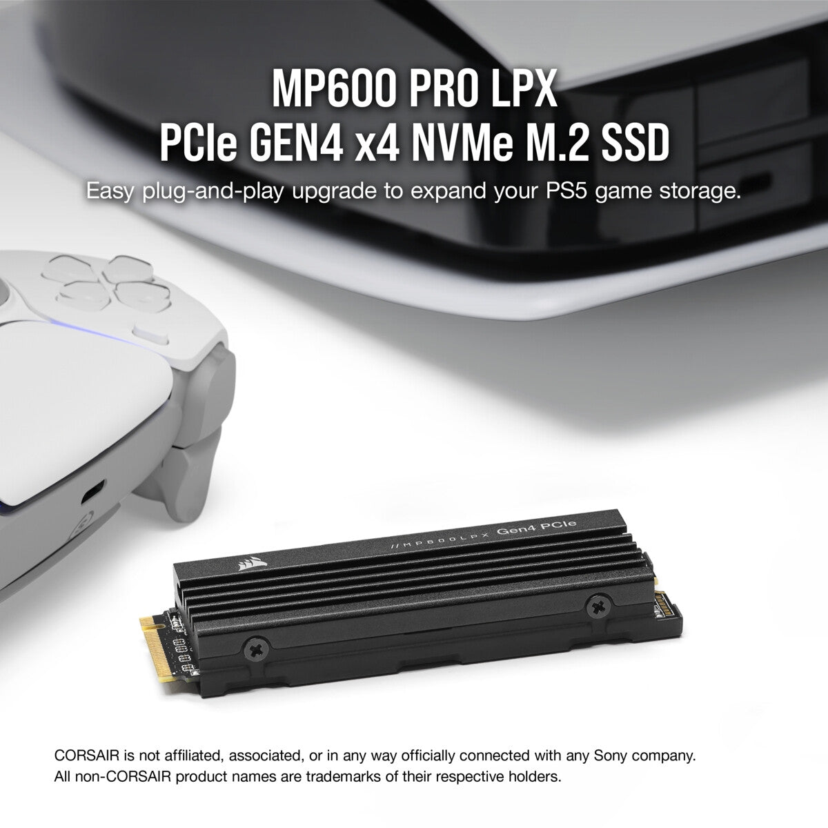 Corsair MP600 PRO LPX - PCI Express 4.0 3D TLC NAND NVMe M.2 SSD - 500 GB