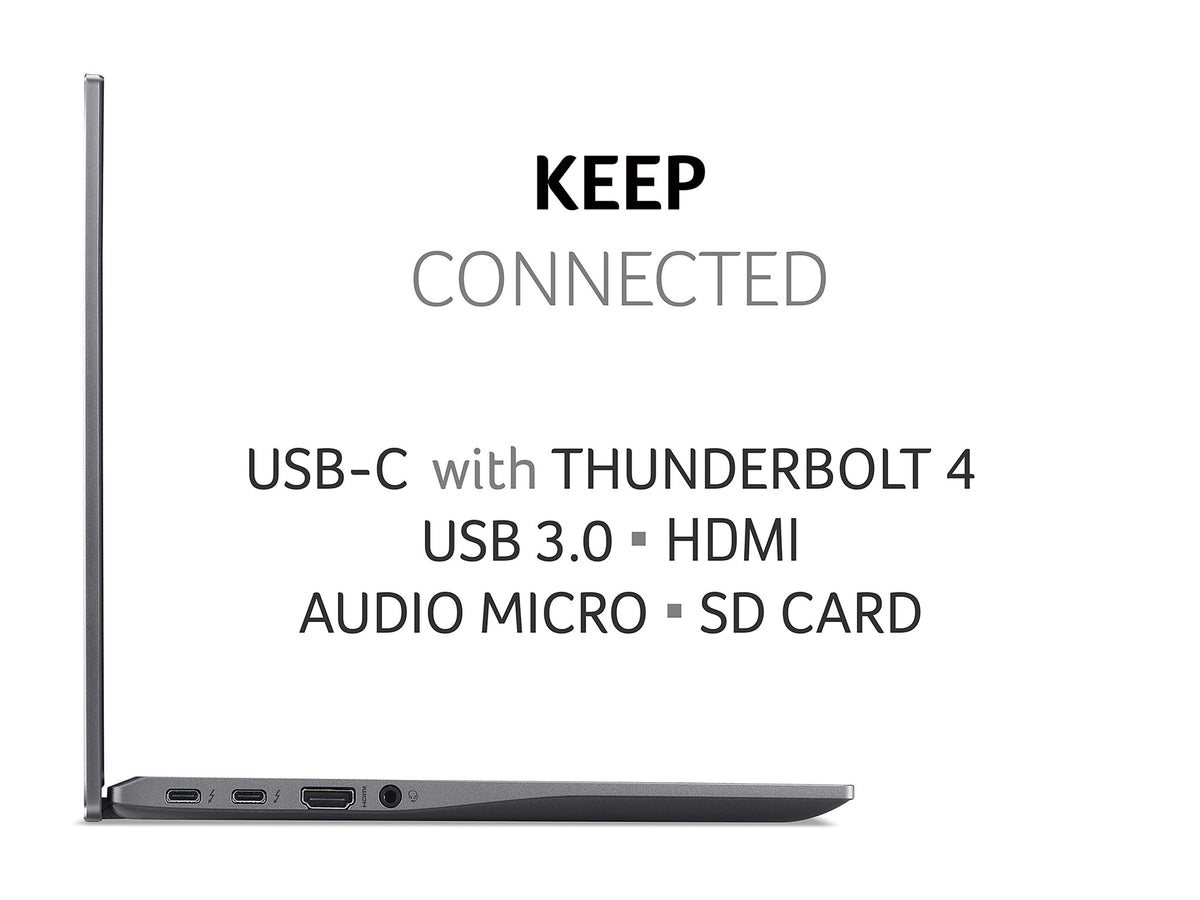 Acer Chromebook Spin 713 - 34.3 cm (13.5") - Touchscreen - Intel® Core™ i3-1115G4 - 8 GB LPDDR4x-SDRAM - 256 GB SSD - Wi-Fi 6 - ChromeOS - Grey