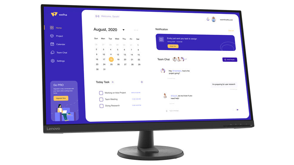 Lenovo D32U-40 - 80 cm (31.5") - 3840 x 2160 pixels 4K UHD W-LED Monitor