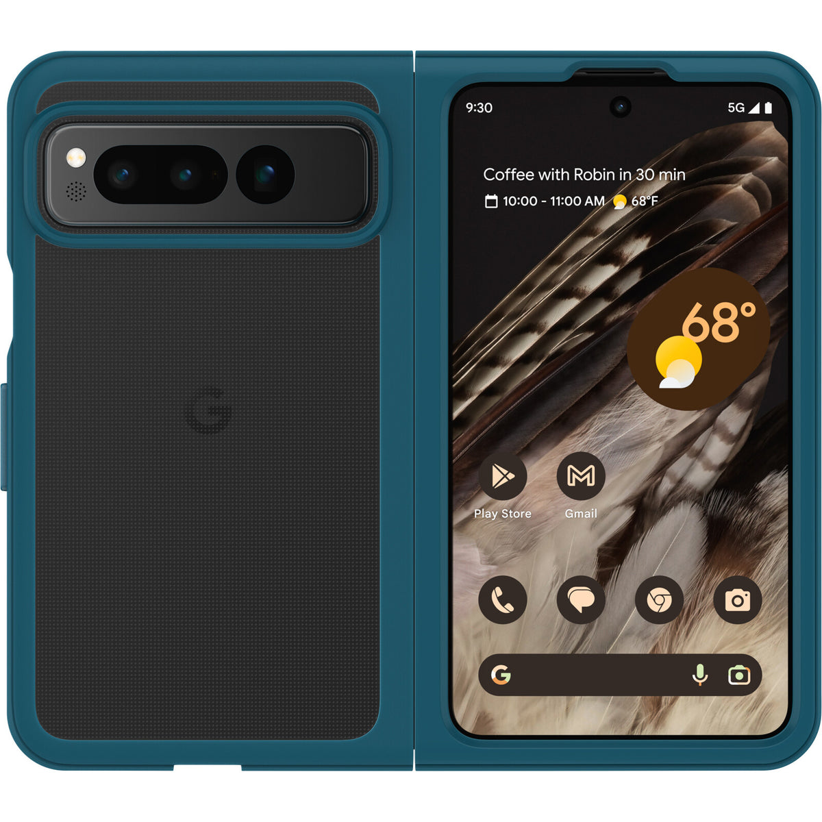 OtterBox Thin Flex Case for Google Pixel Fold in Pacific Reef
