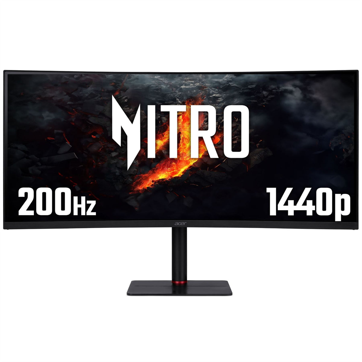 Acer Nitro XV5 Nitro XV345CURX0 - 34&quot; UltraWide Quad HD (3440x1440), Curved 1000R, 200Hz, 0.5ms, HDR10, AMD FreeSync Gaming Monitor