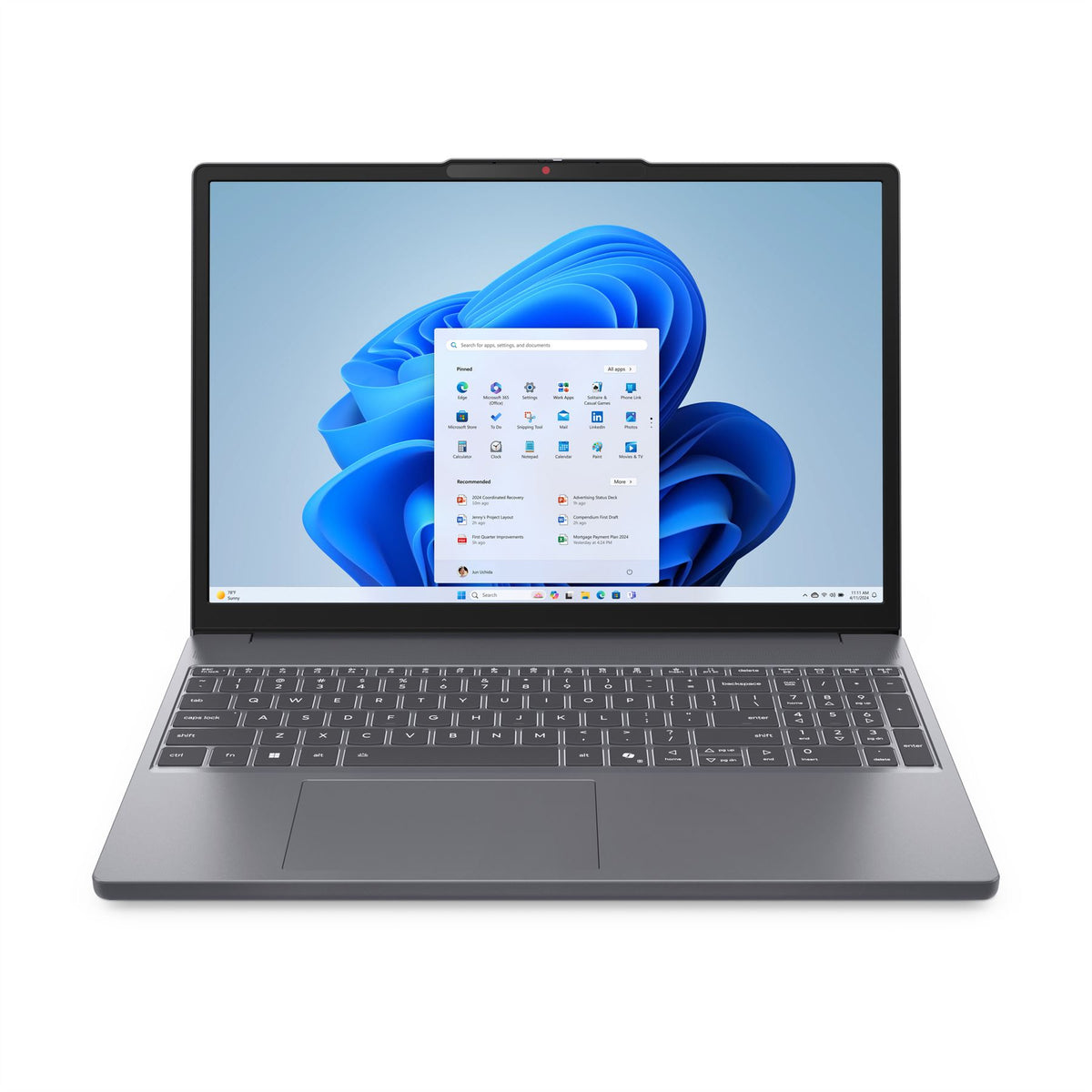 Lenovo IdeaPad Slim 3 15ARP10 AMD Ryzen™ 5 7535HS Laptop 38.9 cm (15.3") WUXGA 24 GB DDR5-SDRAM 1 TB SSD Wi-Fi 7 (802.11be) Windows 11 Home English Grey