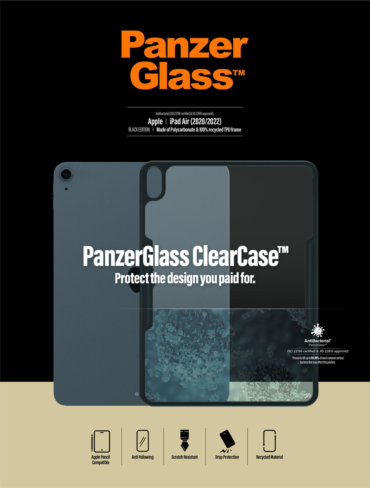 PanzerGlass ™ ClearCase™  for iPad Air (20 /22)