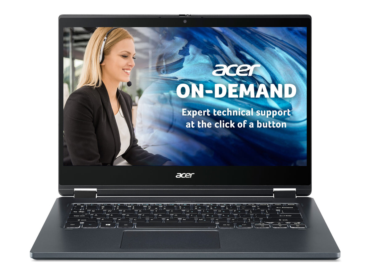 Acer TravelMate TMP414RN-51 Hybrid (2-in-1) - 35.6 cm (14") - Touchscreen - Intel® Core™ i5-1135G7 - 8 GB DDR4-SDRAM - 256 GB SSD - Wi-Fi 6 - Windows 10 Pro - Blue