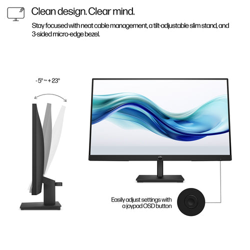 HP Series 3 Pro 324PF - 60.5 cm (23.8&quot;) - 1920 x 1080 pixels FHD LED Monitor