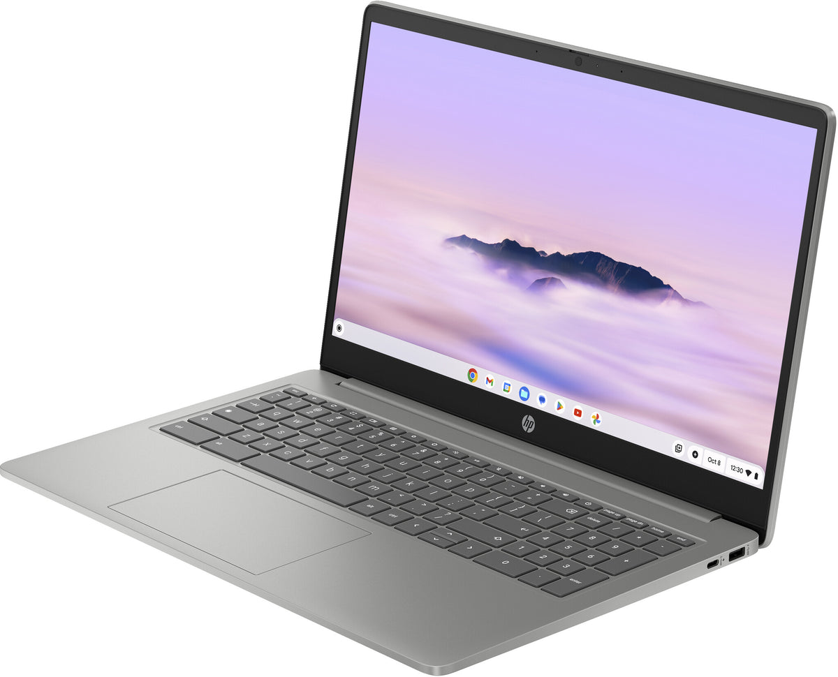 HP Chromebook Plus - 39.6 cm (15.6") - Intel® Core™ i3-N305 - 8 GB LPDDR5-SDRAM - 256 GB Flash - Wi-Fi 6 - ChromeOS - Silver