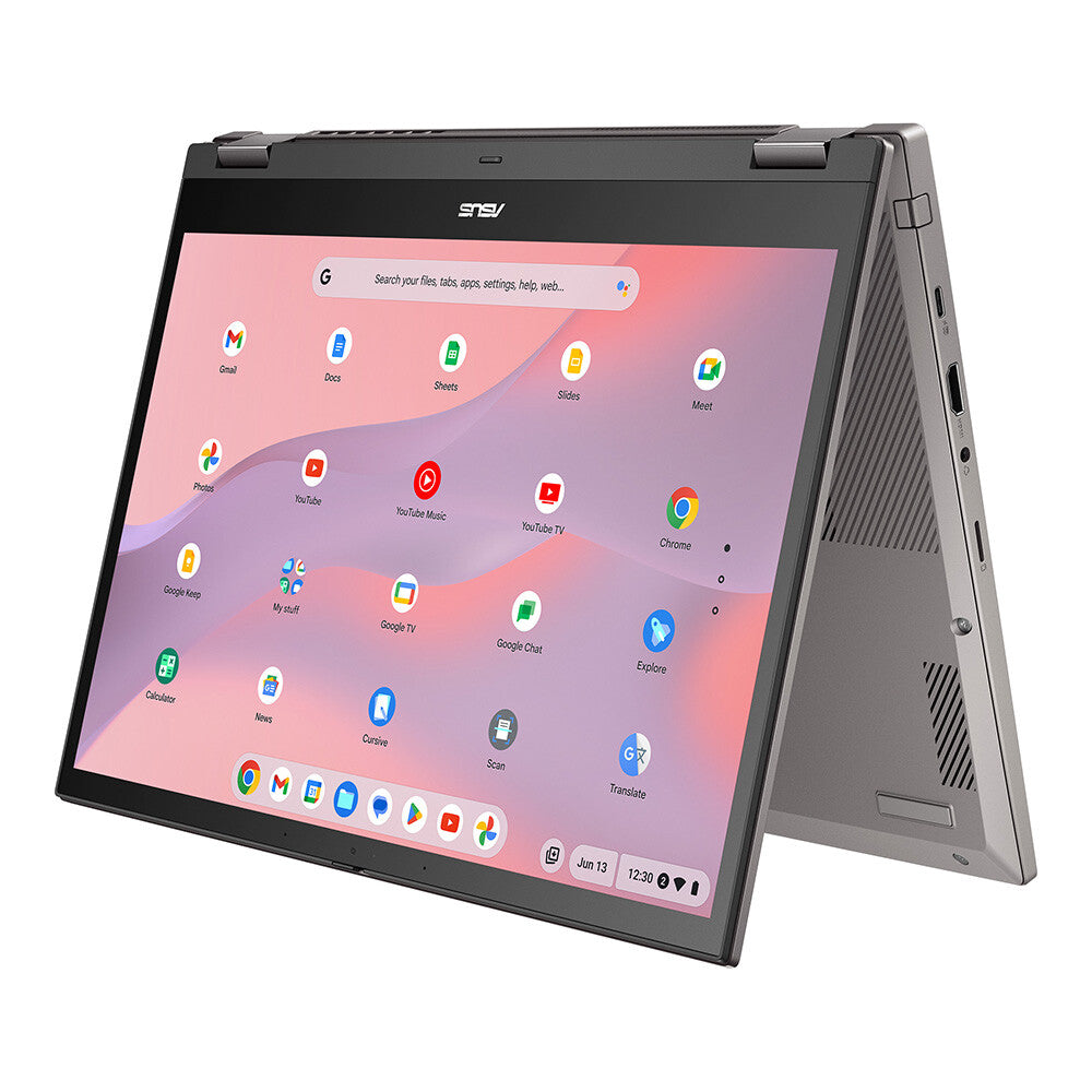 ASUS Chromebook CM34 Flip - 35.6 cm (14&quot;) - Touchscreen - AMD Ryzen™ 3 7320C - 8 GB LPDDR5-SDRAM - 128 GB SSD - Wi-Fi 6 - ChromeOS - Grey