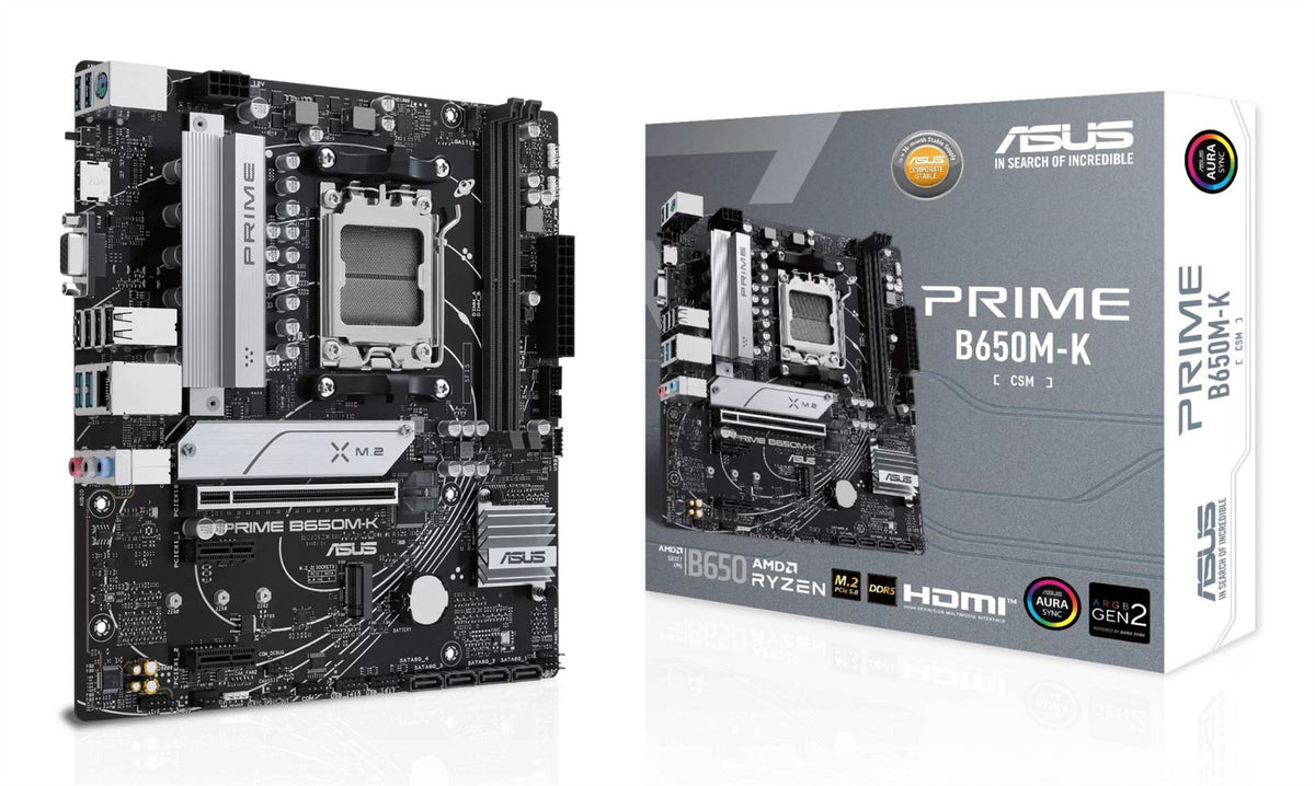 ASUS PRIME B650M-K AMD B650 Socket AM5 micro ATX