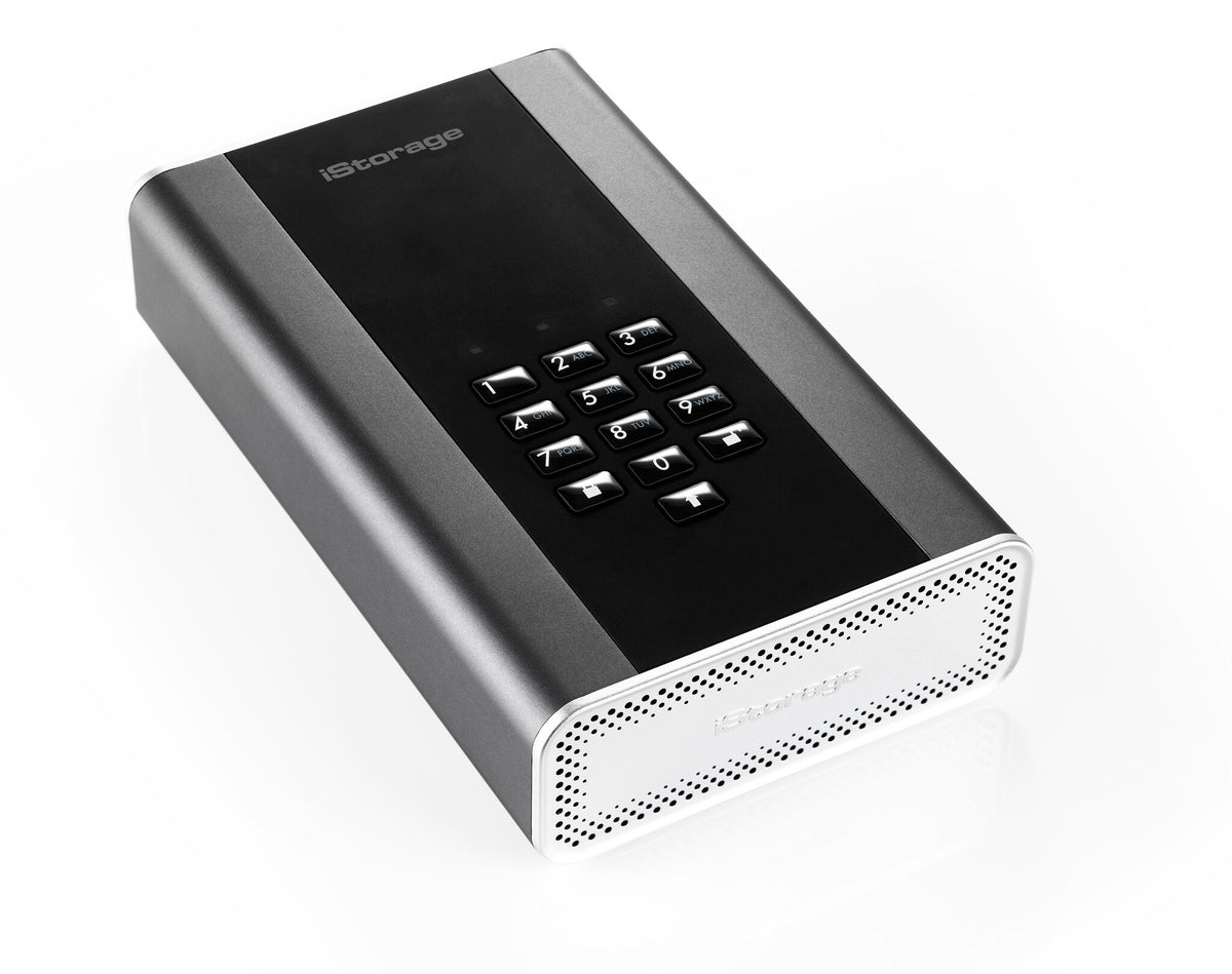 iStorage diskAshur DT2 - Secure Encrypted Desktop Hard Drive in Black - Password Protected - 4 TB