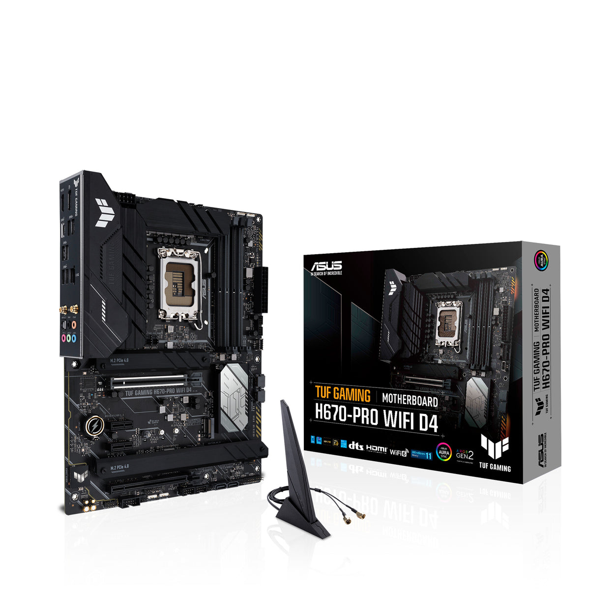 ASUS TUF GAMING H670-PRO WIFI D4 ATX motherboard - Intel H670 LGA 1700