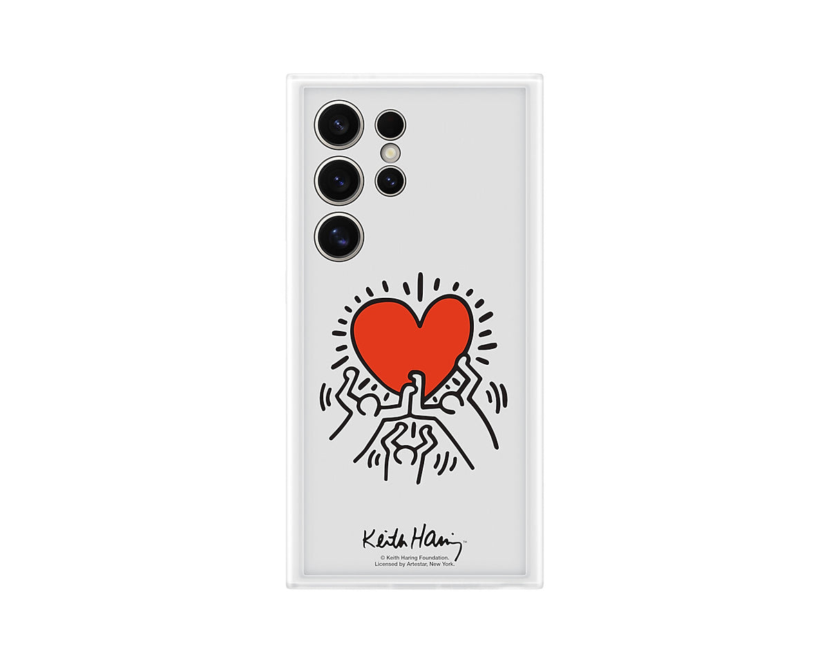 Samsung &quot;Keith Haring&quot; mobile phone case for Galaxy S24 Ultra in Transparent