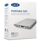 LaCie Portable - USB Type-C External SSD in Silver - 2 TB