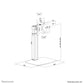 Neomounts FPMA-D865BLACK - Desk monitor stand for 25.4 cm (10") to 81.3 cm (32")