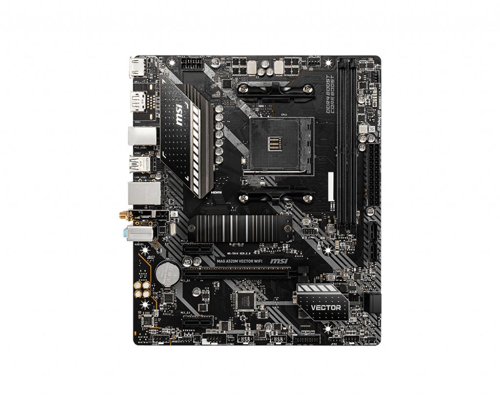 MSI MAG A520M VECTOR WIFI motherboard AMD A520 Socket AM4 micro ATX