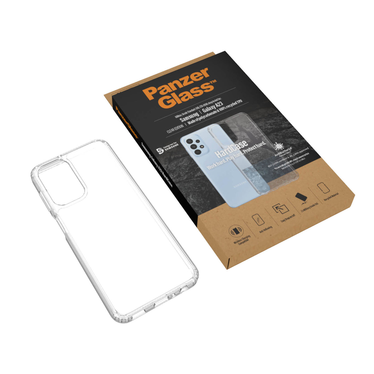 PanzerGlass ™ HardCase for Samsung A23 in Transparent