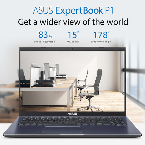 ASUS ExpertBook P1 Laptop - 39.6 cm (15.6&quot;) - Intel® Core™ i7-13620H - 32 GB DDR5-SDRAM - 1 TB SSD - Wi-Fi 6 - Windows 11 Pro - Grey