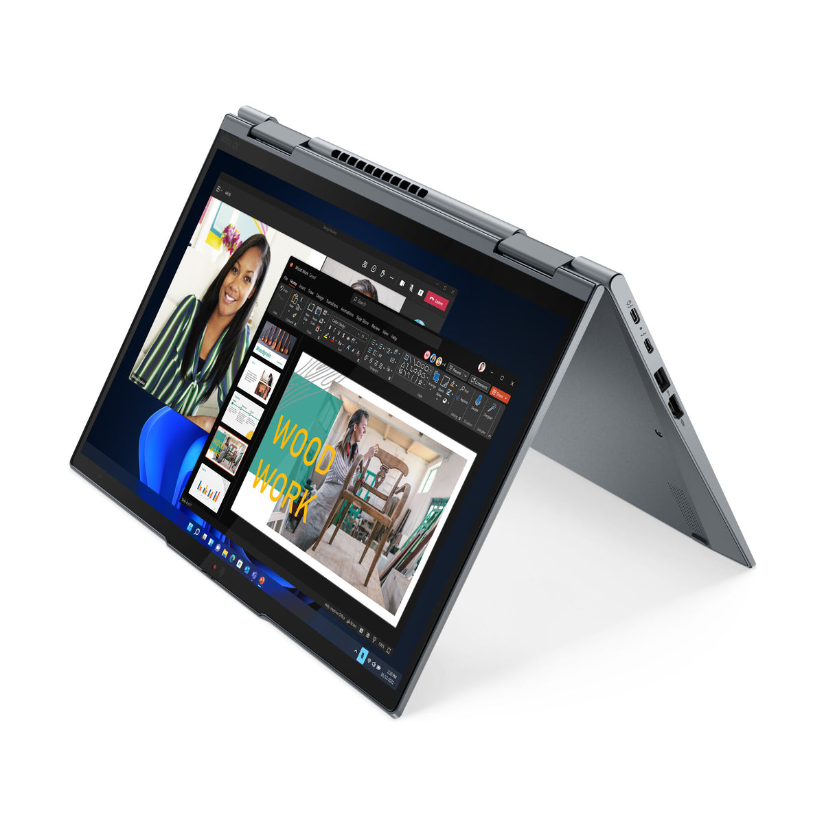 Lenovo ThinkPad X1 Yoga Gen 7 Hybrid (2-in-1) - 35.6 cm (14") - Touchscreen - Intel® Core™ i5-1240P - 16 GB LPDDR5-SDRAM - 256 GB SSD - Wi-Fi 6E - Windows 11 Pro - Grey