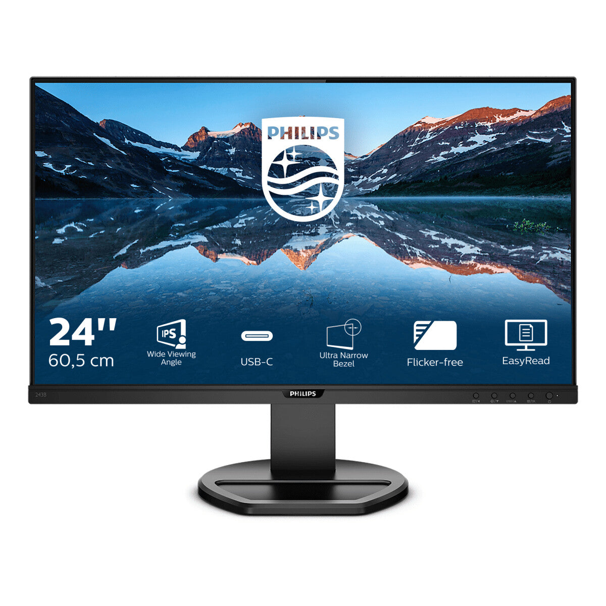 Philips B Line 243B9/00 - 60.5 cm (23.8") - 1920 x 1080 pixels Full HD LED Monitor
