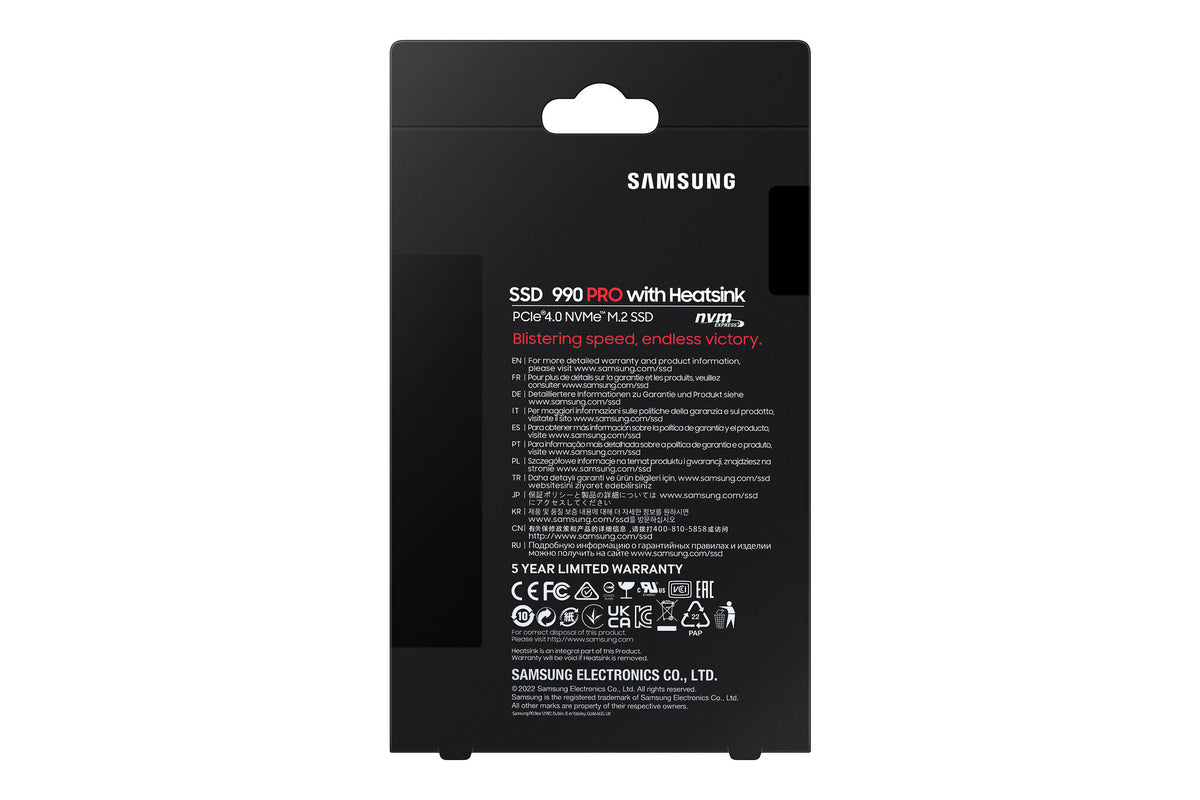 Samsung 990 Pro - PCI Express 4.0 V-NAND TLC NVMe M.2 SSD - 4 TB
