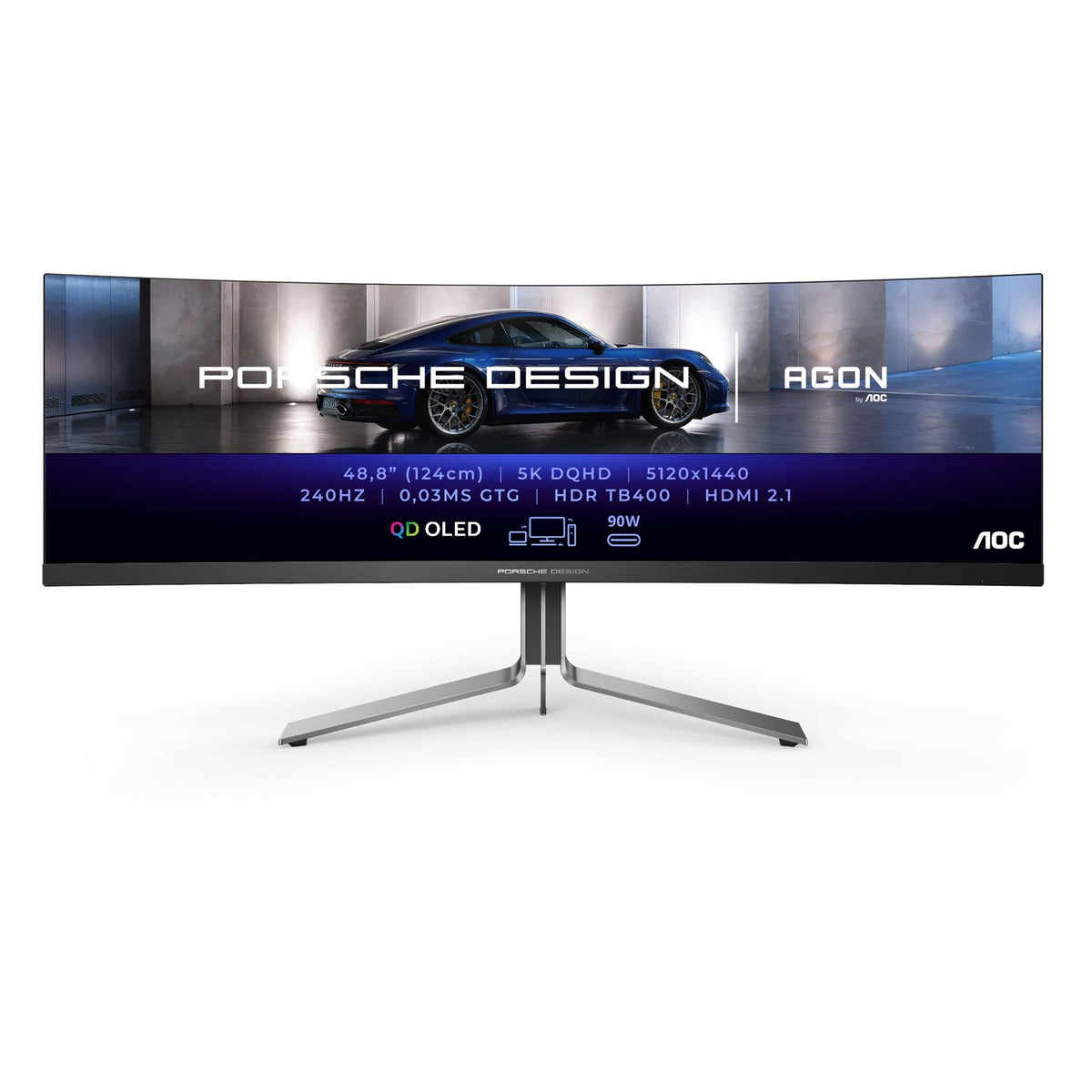 AOC Porsche PD49 - 124.5 cm (49") - 5120 x 1440 pixels DQHD QD-OLED Monitor