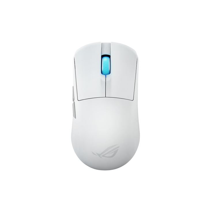 ASUS ROG Harpe Ace Mini - Ambidextrous RF Wireless + Bluetooth + USB Type-C Optical Mouse in White - 42,000 DPI