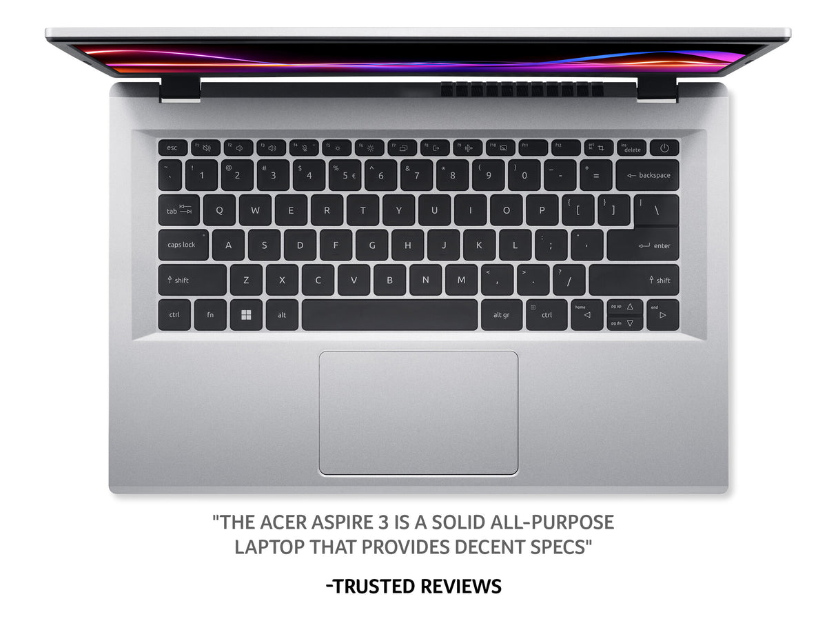 Acer Aspire 3 Laptop - 35.6 cm (14") - Intel® Core™ i3-N305 - 8 GB LPDDR5-SDRAM - 512 GB SSD - Wi-Fi 6 - Windows 11 Home - Silver