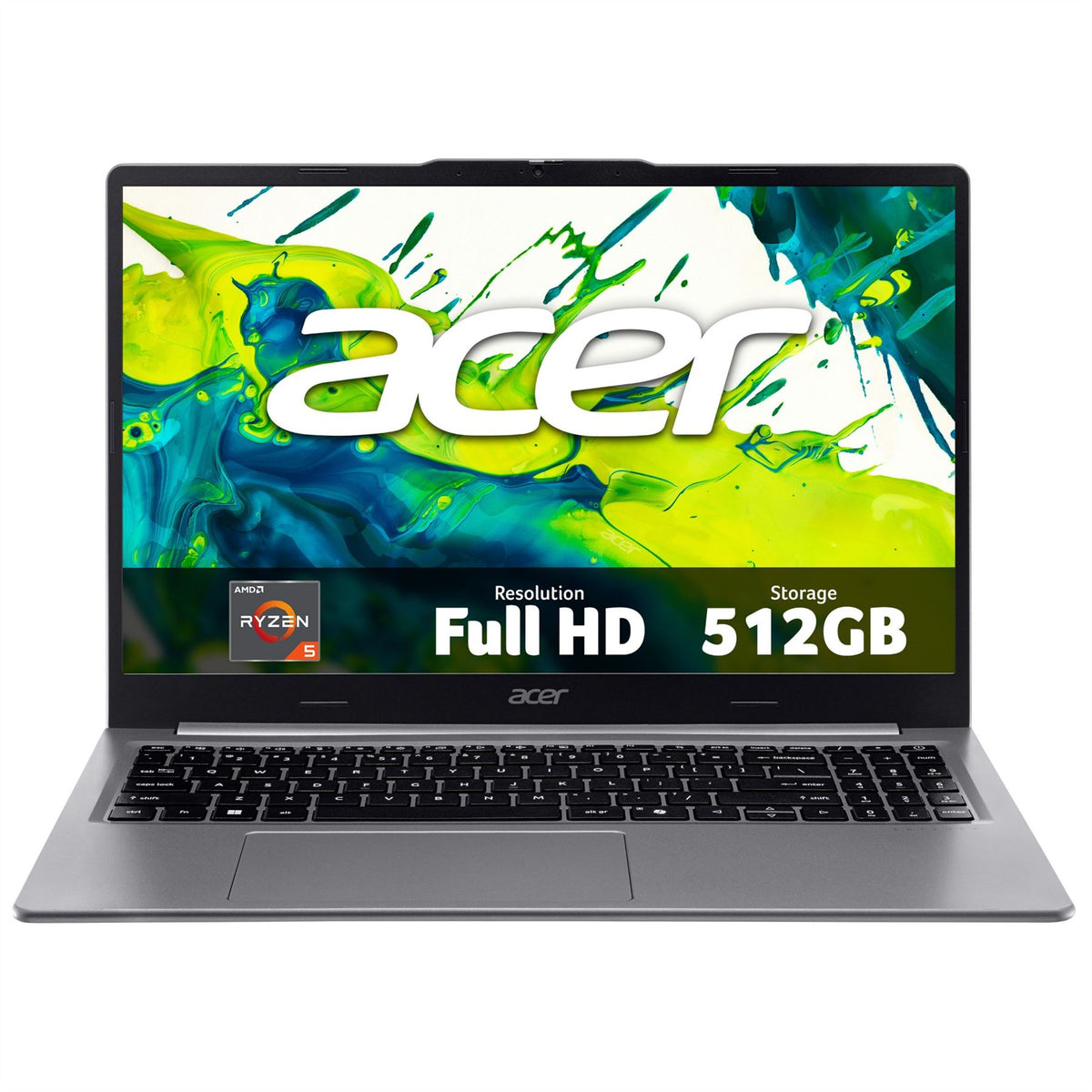 Acer Extensa 15 15 laptop (EXO15-41) - AMD Ryzen 5, 8GB RAM, 512GB SSD, 15.6" Full HD display, Windows 11 Home