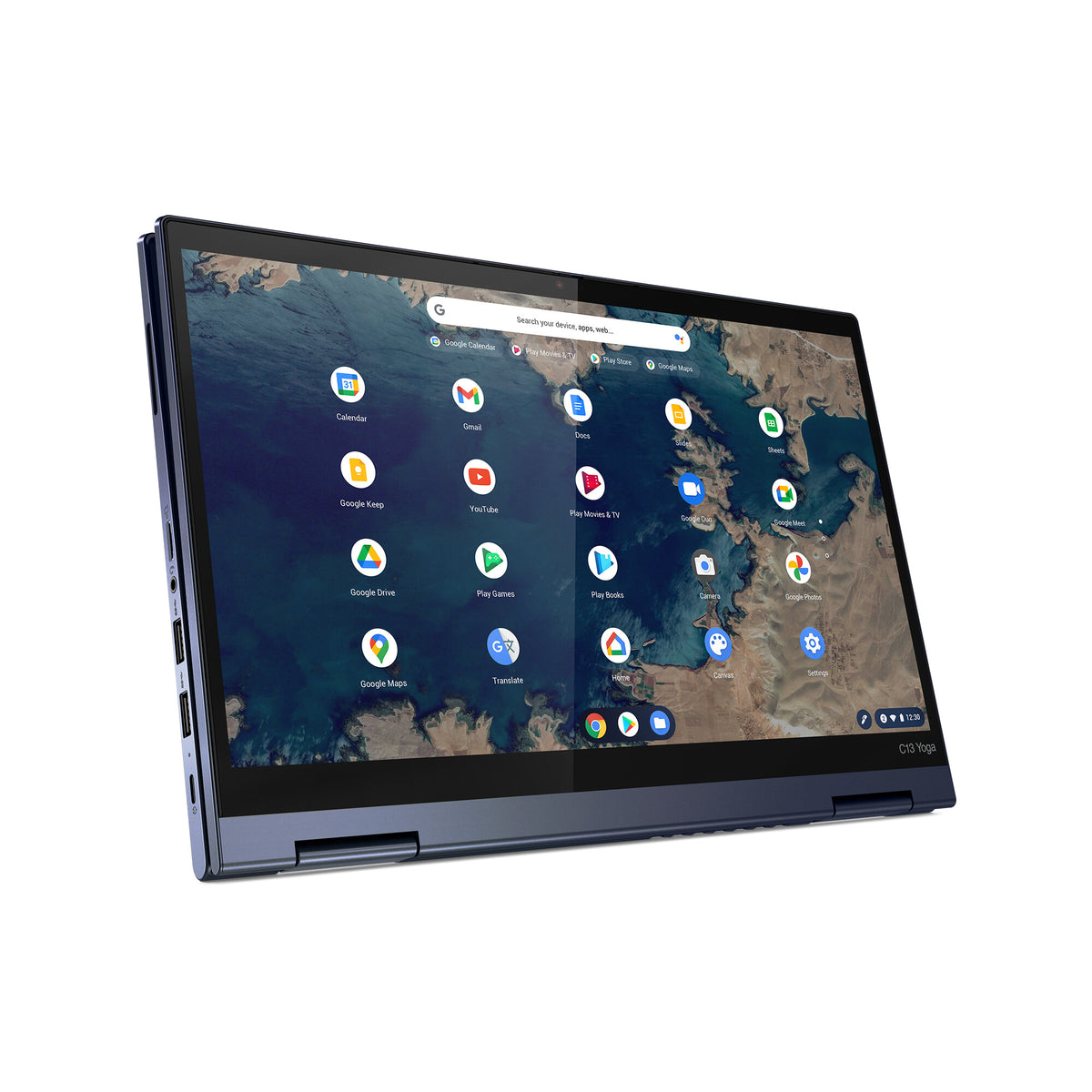 Lenovo ThinkPad C13 Yoga Chromebook - 33.8 cm (13.3") - Touchscreen - AMD Athlon Gold 3150C - 4 GB DDR4-SDRAM - 64 GB eMMC - Wi-Fi 6 - ChromeOS - Blue
