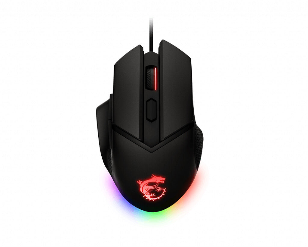 MSI CLUTCH GM20 ELITE - Optical Gaming Mouse in Black - 6,400 DPI