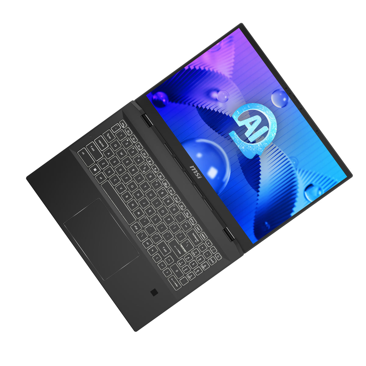 MSI Summit E16 AI Studio Hybrid (2-in-1) - 40.6 cm (16") - Touchscreen - Intel Core Ultra 7 155H - 32 GB LPDDR5-SDRAM - 1 TB SSD - NVIDIA GeForce RTX 4050 - Wi-Fi 7 - Windows 11 Pro - Black