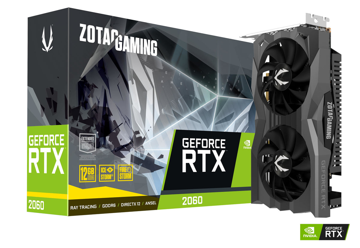 Zotac GAMING - NVIDIA 12 GB GDDR6 GeForce RTX 2060 graphics card
