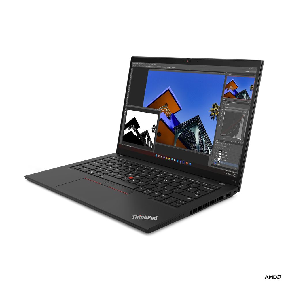 Lenovo ThinkPad T14 Gen 4 14&quot; Laptop - AMD Ryzen 5 PRO 7540U - 16 GB LPDDR5x-SDRAM - 256 GB SSD - Windows 11 Pro - Black