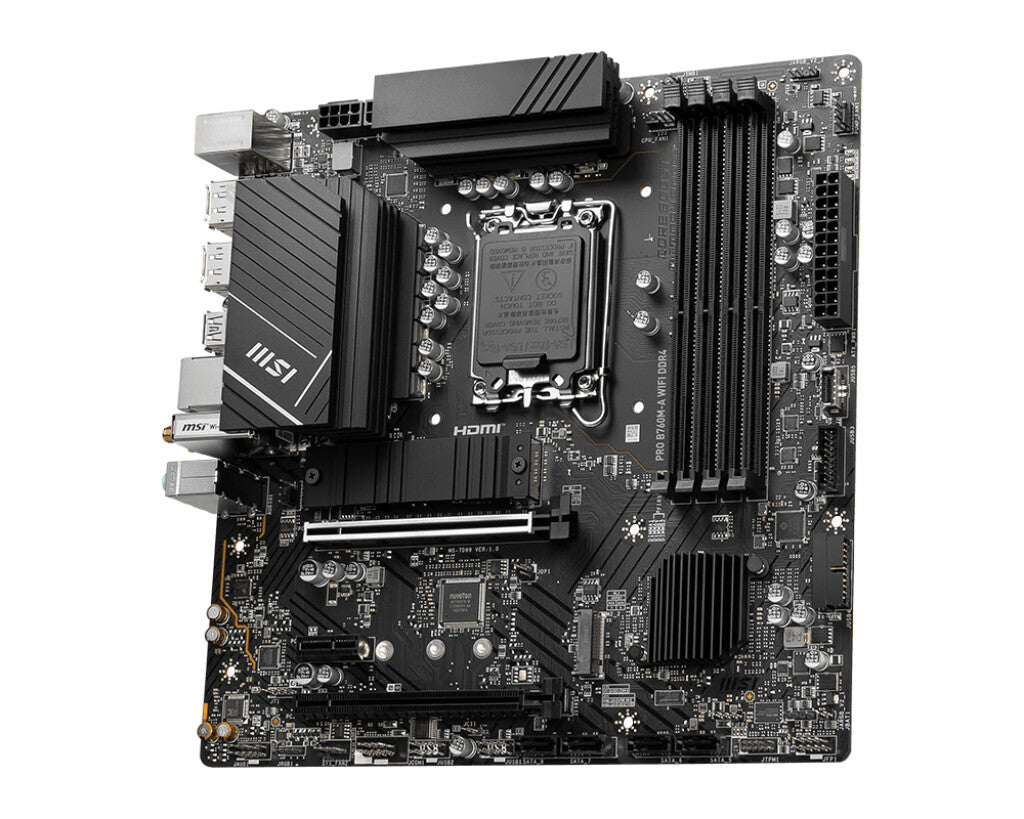 MSI PRO B760M-A WIFI DDR4 micro ATX motherboard - Intel B760 LGA 1700