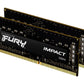 Kingston Technology FURY Impact - 32 GB 2 x 16 GB 2666MT/s DDR4 SO-DIMM memory module