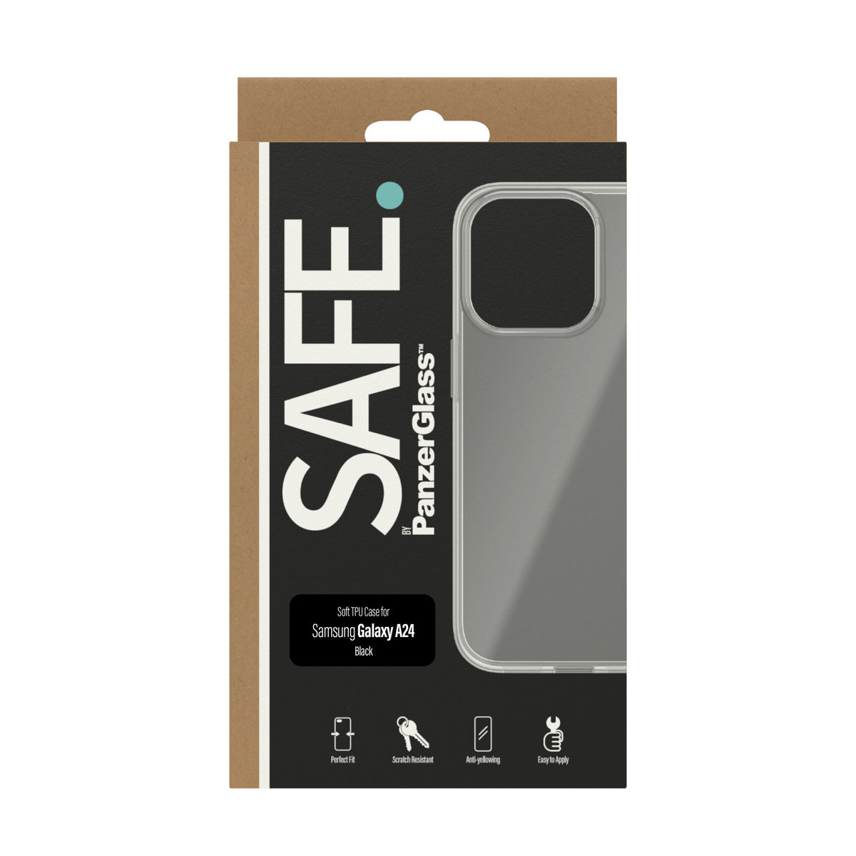 PanzerGlass SAFE. mobile phone case for Galaxy A24 in Transparent