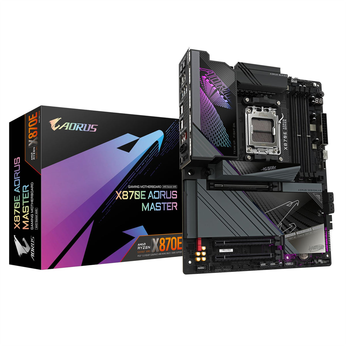GIGABYTE X870E AORUS MASTER ATX Motherboard - AMD X870 Socket AM5