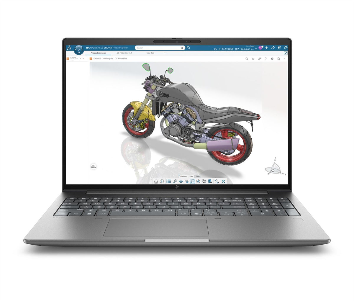 HP E0EW2EA laptop Copilot+ PC Intel Core Ultra 9 386H 40.6 cm (16") WQUXGA 64 GB DDR5-SDRAM 2 TB SSD NVIDIA RTX PRO 2000 Blackwell Wi-Fi 7 (802.11be) Windows 11 Pro AI Workstation, AI PC Silver