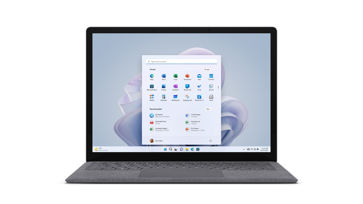 Microsoft Surface Laptop 5 - Touchscreen - 34.3 cm (13.5") - Intel® Core™ i7-1265U - 16 GB - 256 GB SSD - Wi-Fi 6 - Windows 10 Pro - Platinum