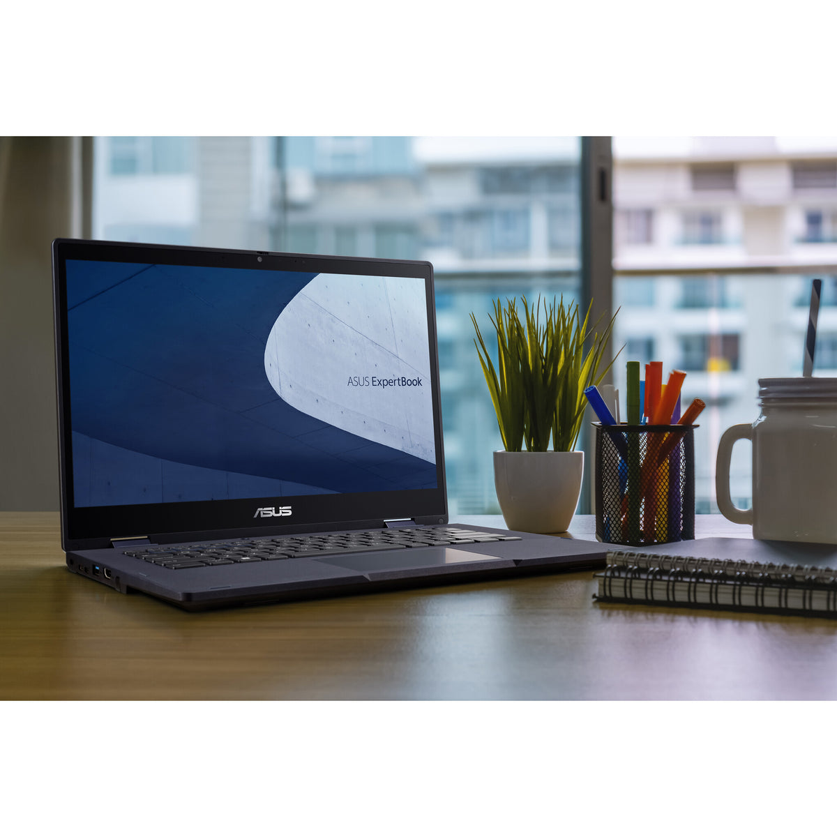 ASUS ExpertBook B3 Flip Hybrid (2-in-1) - 35.6 cm (14") - Touchscreen - Intel® Core™ i5-1135G7 - 8 GB DDR4-SDRAM - 256 GB SSD - Wi-Fi 6 - Windows 11 Pro - Black