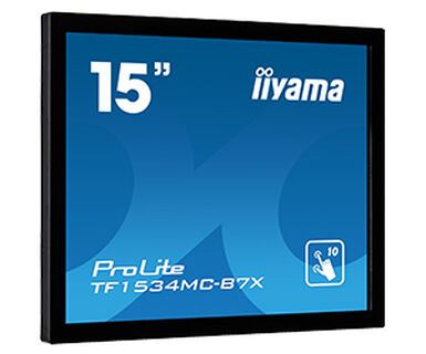iiyama ProLite TF1534MC-B7X Computer Monitor 38.1 cm (15") 1024 x 768 pixels XGA LED Touchscreen Multi-user Black