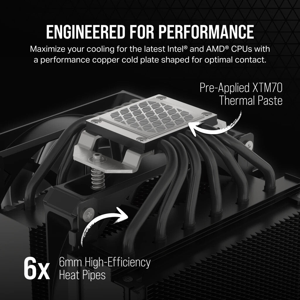Corsair AF ELITE A115 - Air Processor Cooler in Black - 140mm