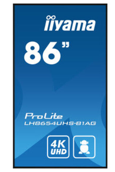 iiyama ProLite LH8654UHS-B1AG - 2.17 m (85.6") - 3840 x 2160 pixels 4K UHD LED Monitor