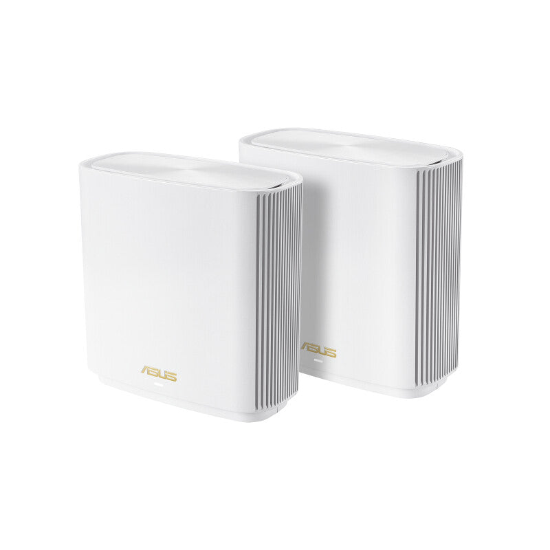 ASUS ZenWiFi AX XT8 - Gigabit Ethernet Tri-band (2.4 GHz / 5 GHz / 5 GHz) Wi-Fi 6 Router (Pack of 2)