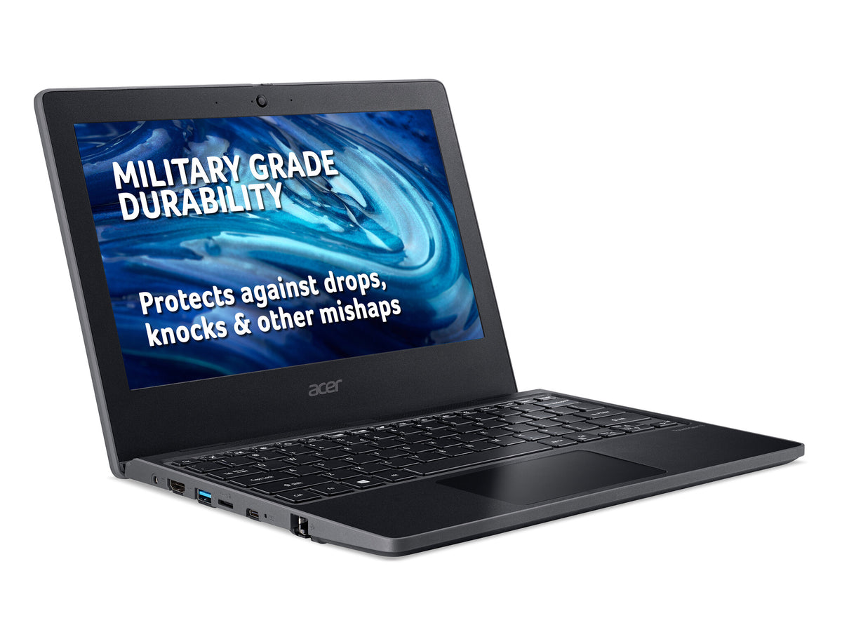 Acer TravelMate B3 Laptop - 29.5 cm (11.6") - Intel® Celeron® N4120 - 4 GB DDR4-SDRAM - 64 GB eMMC - Wi-Fi 5 - Windows 10 Pro Education - Black