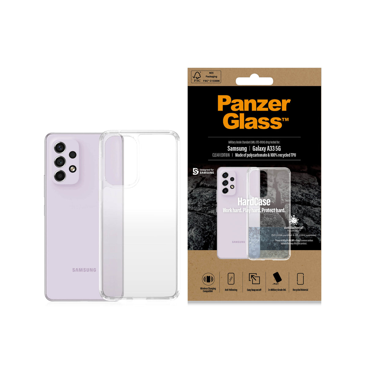 PanzerGlass ® HardCase for Galaxy A33 (5G) in Transparent