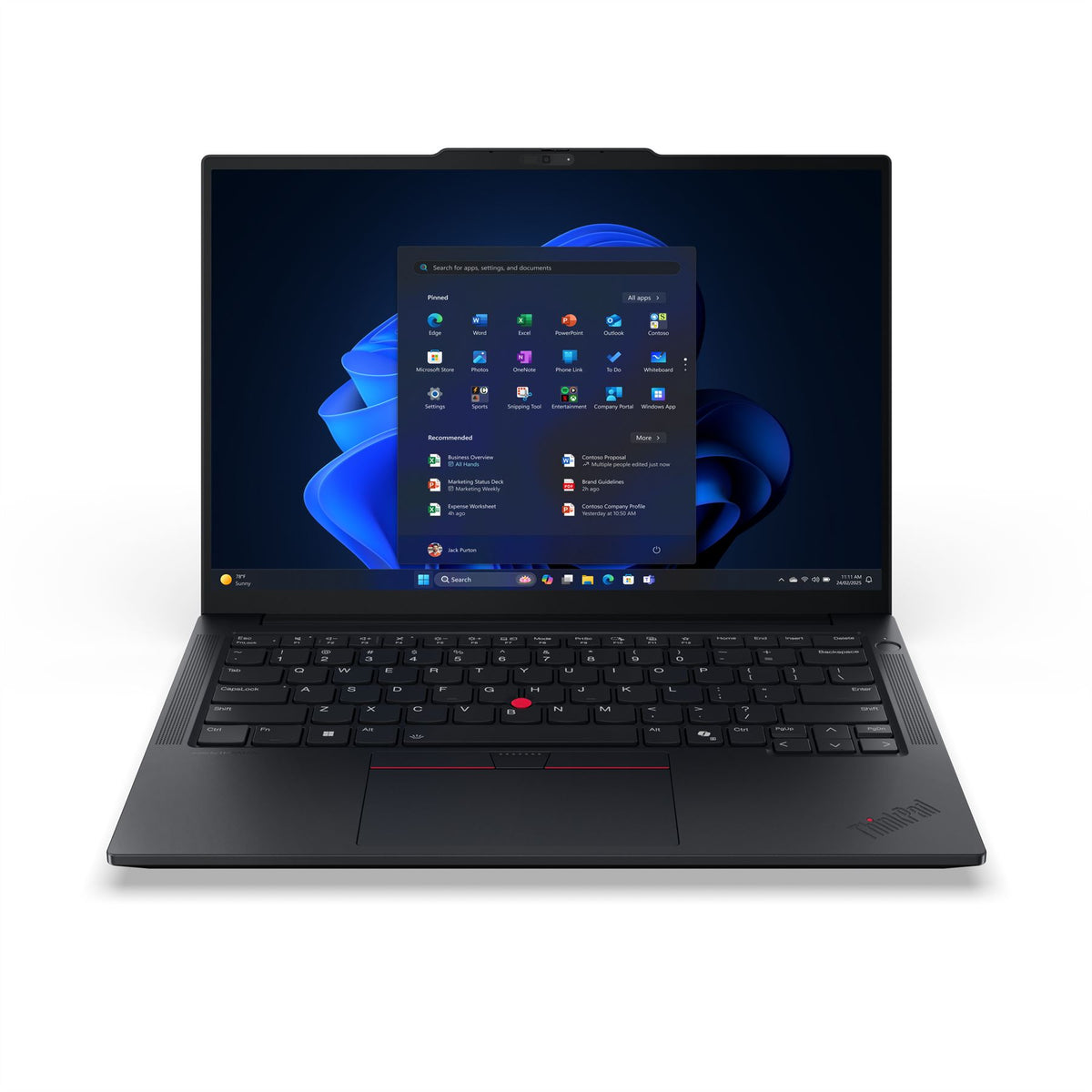Lenovo ThinkPad E14 Gen 7 (AMD) Copilot+ PC AMD Ryzen™ 7 250 Laptop 35.6 cm (14") WUXGA 16 GB DDR5-SDRAM 512 GB SSD Wi-Fi 6E (802.11ax) Windows 11 Pro English Black