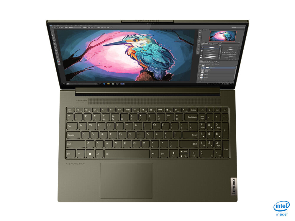 Lenovo Yoga Creator 7i Laptop - 39.6 cm (15.6") - Intel® Core™ i7-10750H - 16 GB DDR4-SDRAM - 512 GB SSD - NVIDIA® GeForce® GTX 1650 - Wi-Fi 6 - Windows 10 Home - Green / Metallic