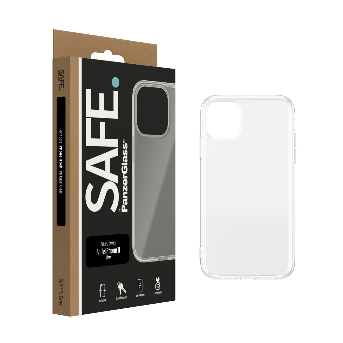 PanzerGlass SAFE. mobile phone case for iPhone 11 in Transparent