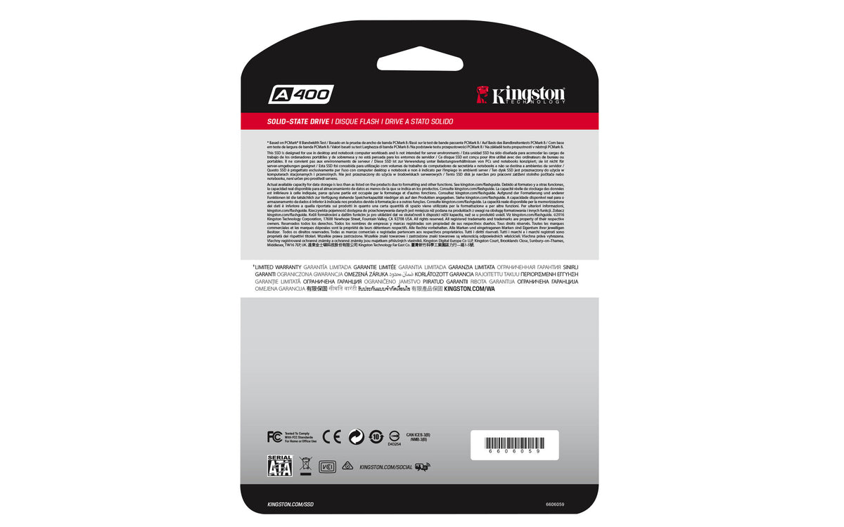 Kingston Technology A400 - Serial ATA III TLC 2.5" SSD - 240 GB