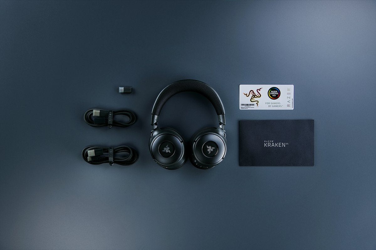 Razer Kraken V4 - USB Type-A Wired & Wireless Bluetooth Gaming Headset in Black